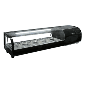 Vitrina De Sushi Negra 1.34 Mt - 52 Litros