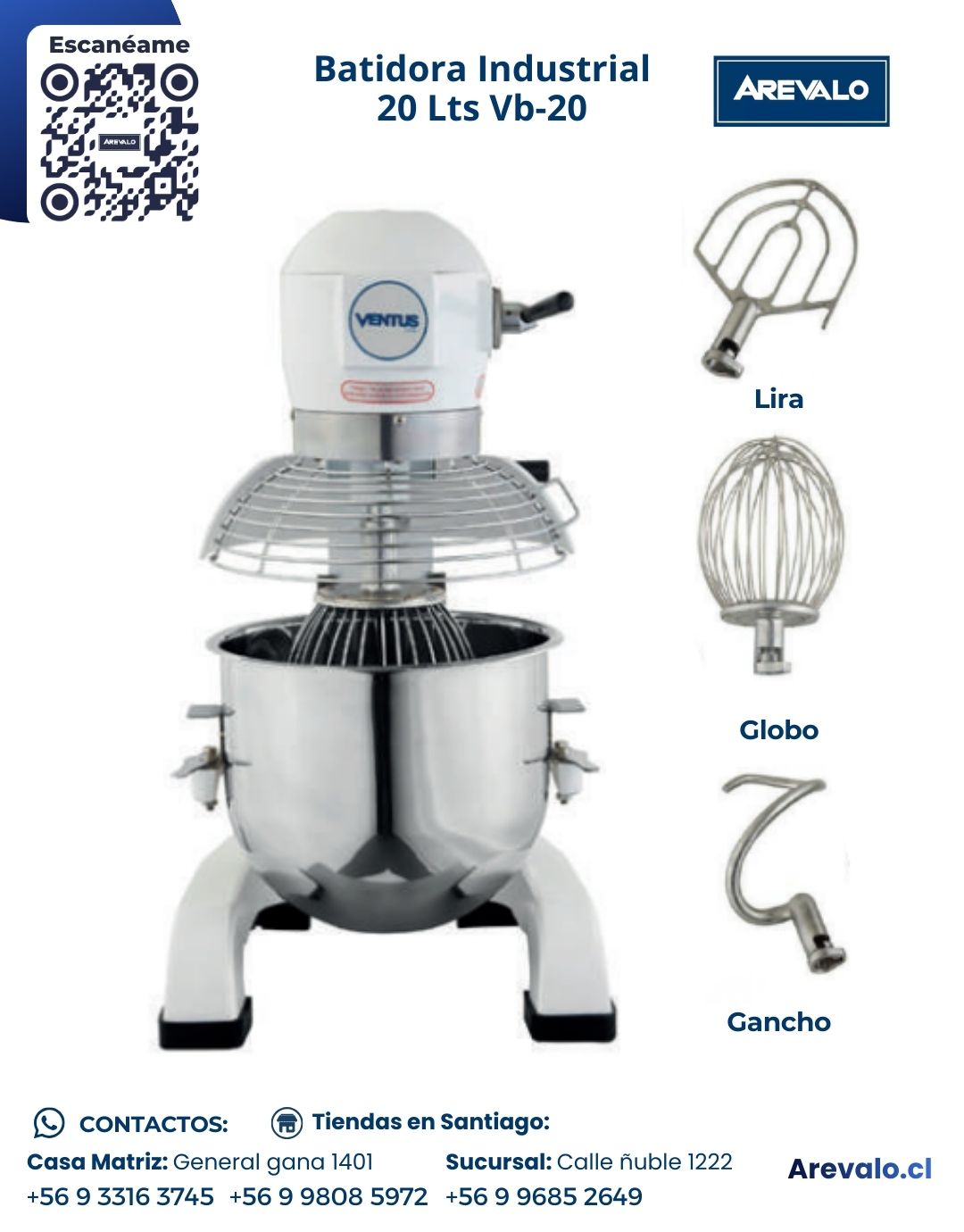 Batidora Industrial VB-20 Litros - Imagen 6