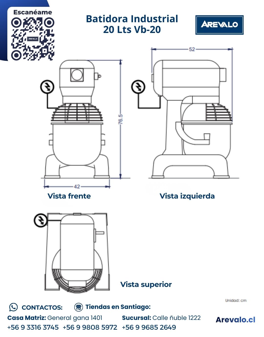 Batidora Industrial VB-20 Litros - Imagen 7