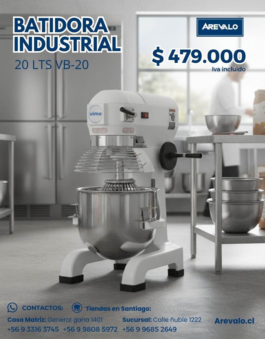 Batidora Industrial VB-20 Litros - Imagen 9