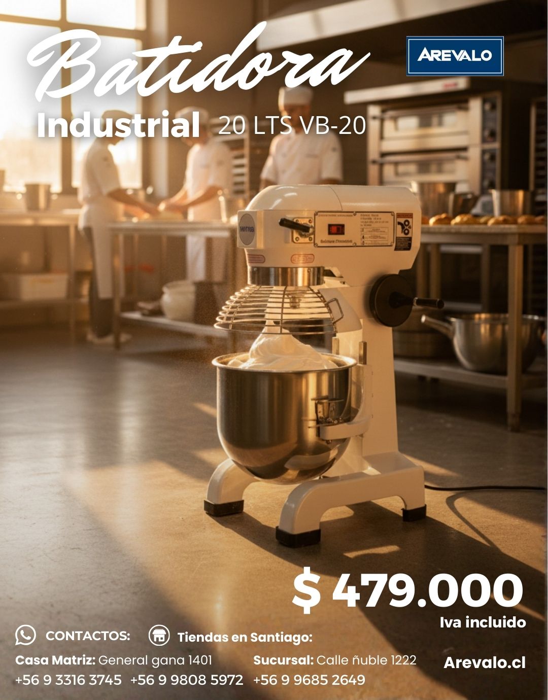 Batidora Industrial VB-20 Litros - Imagen 10