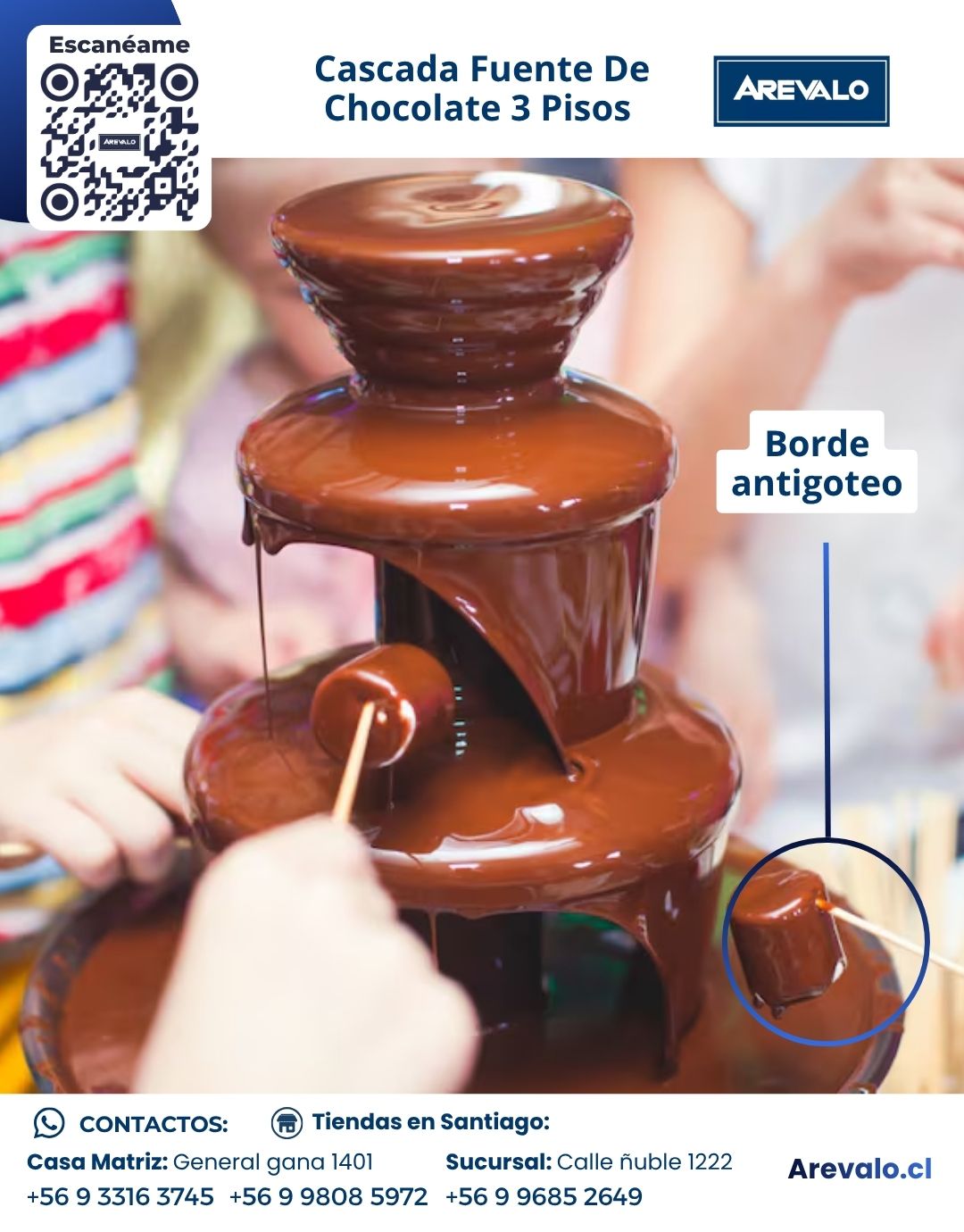 Cascada Fuente De Chocolate 3 Pisos Arevalo - Imagen 5