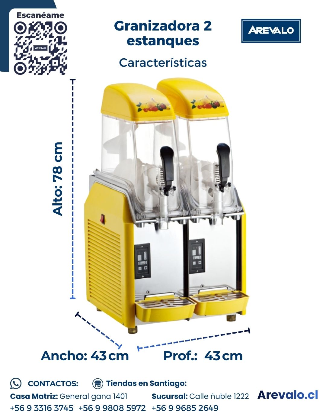 Granizadora Arevalo 2 Estanque - Imagen 5