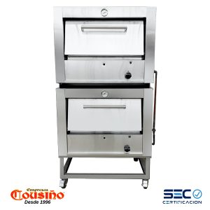Horno Semi Industrial A Gas 65×65 Cm. Doble Cámara Cousiño Modelo Hh65C