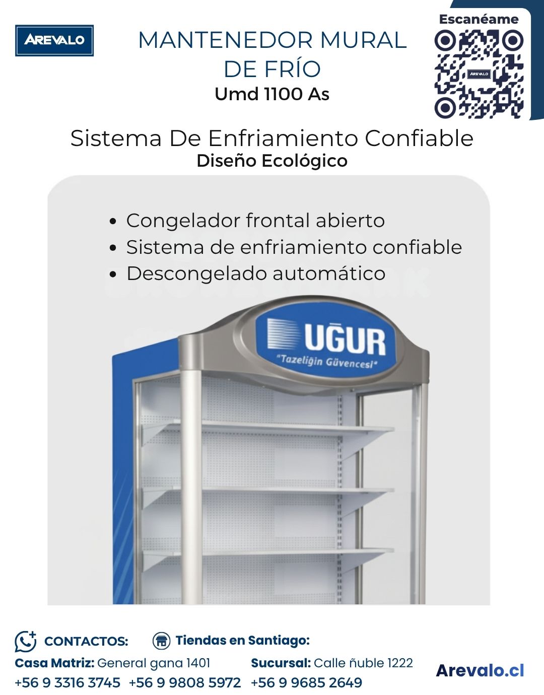 Mantenedor Mural De Frio Modelo Umd 1100 As - Imagen 5