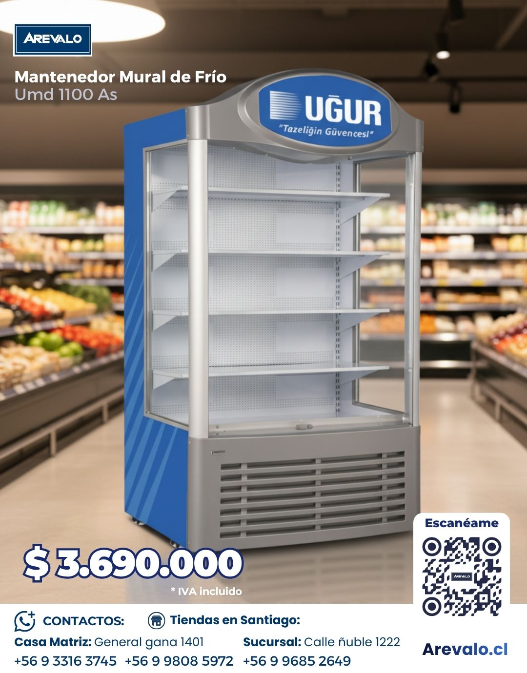 Mantenedor Mural De Frio Modelo Umd 1100 As - Imagen 3