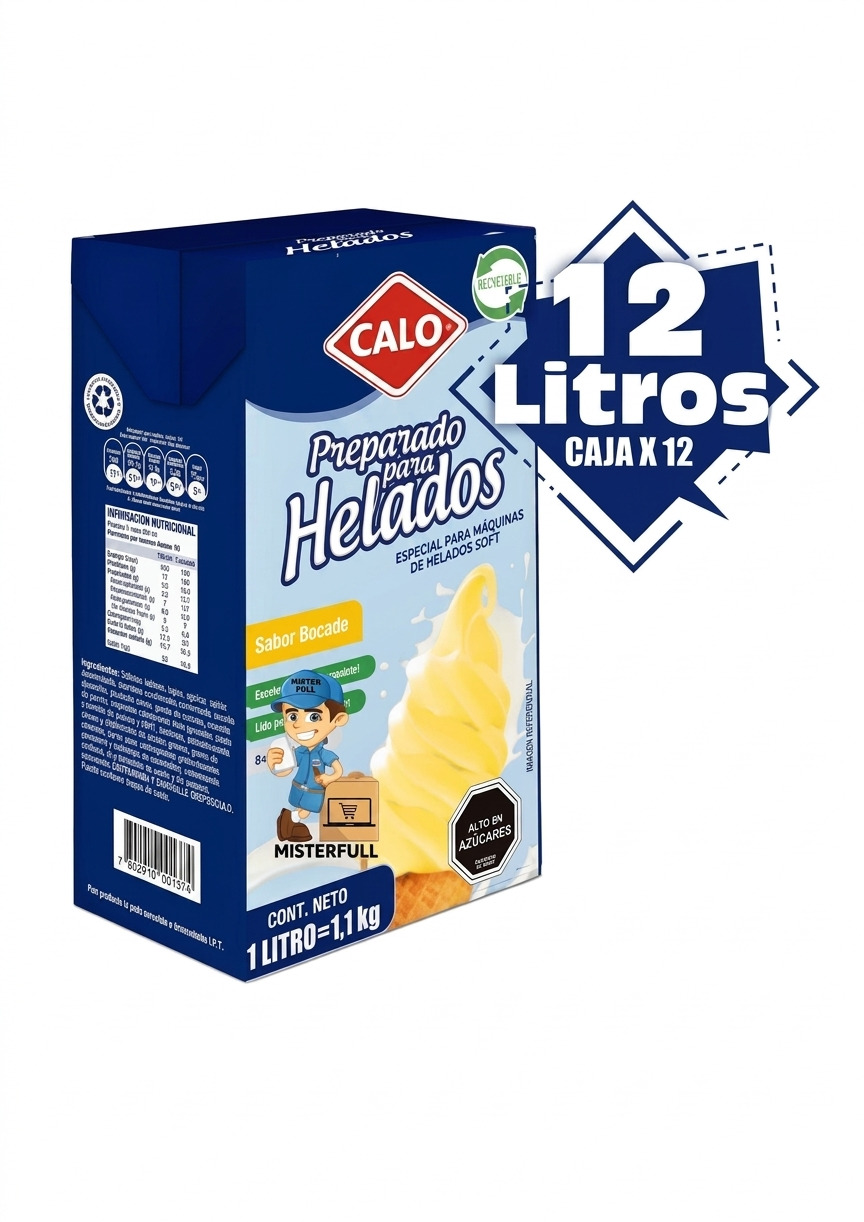 Display 12 Litros Bocado Preparado Para Helados