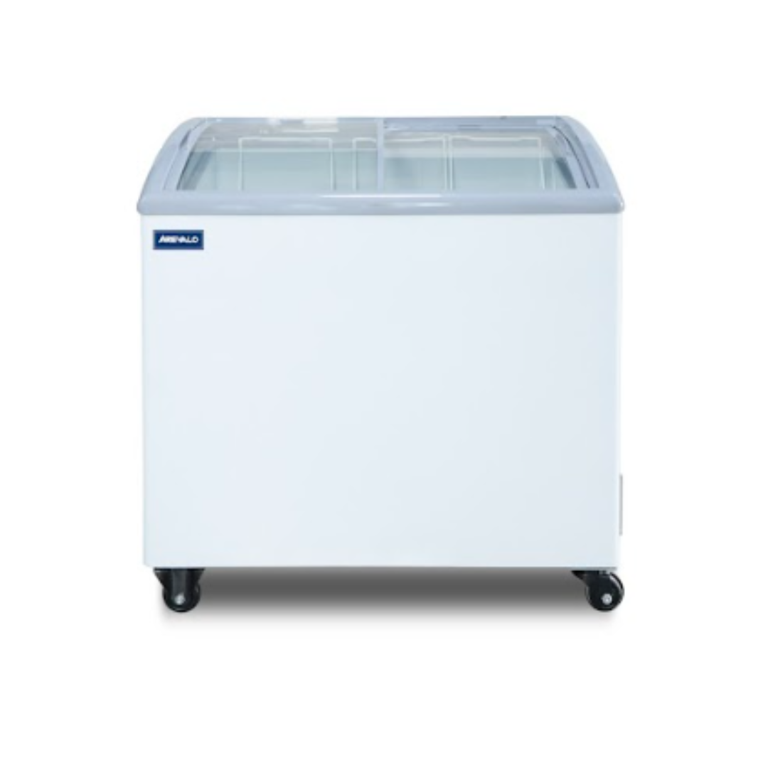 Conservadora - Congeladora Tapa Vidrio Curvo 208 Litros