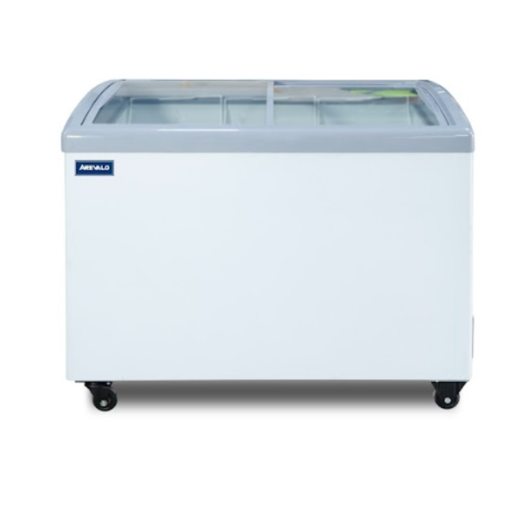 Conservadora - Congeladora Tapa Vidrio Curvo 326 Litros Arevalo