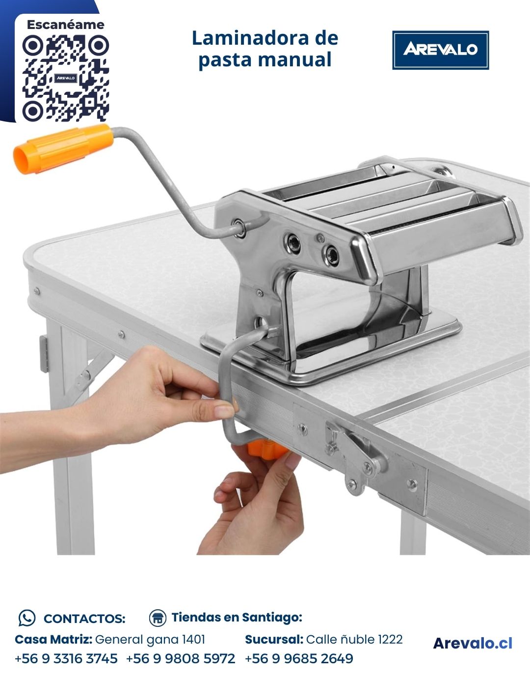 Laminadora de Pasta Manual Arevalo - Imagen 6