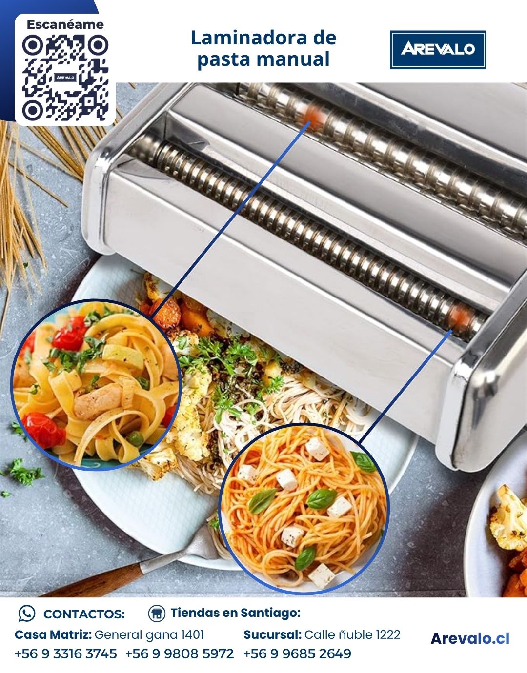 Laminadora de Pasta Manual Arevalo - Imagen 5