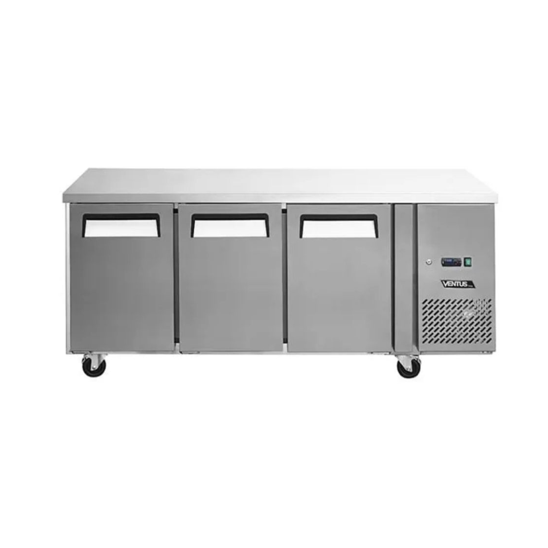 Mesón Refrigerado 3 Puertas Estático con Ventilador VMR3PS-420E Ventus