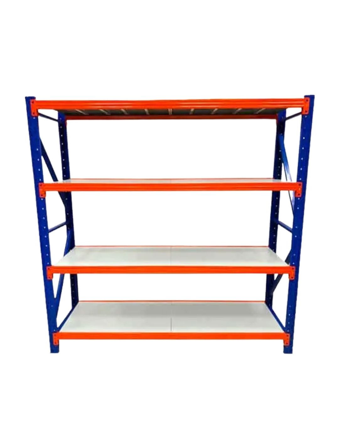 Rack Metálico 200 x 200 x 60 | Naranjo y Azul 800 Kilos