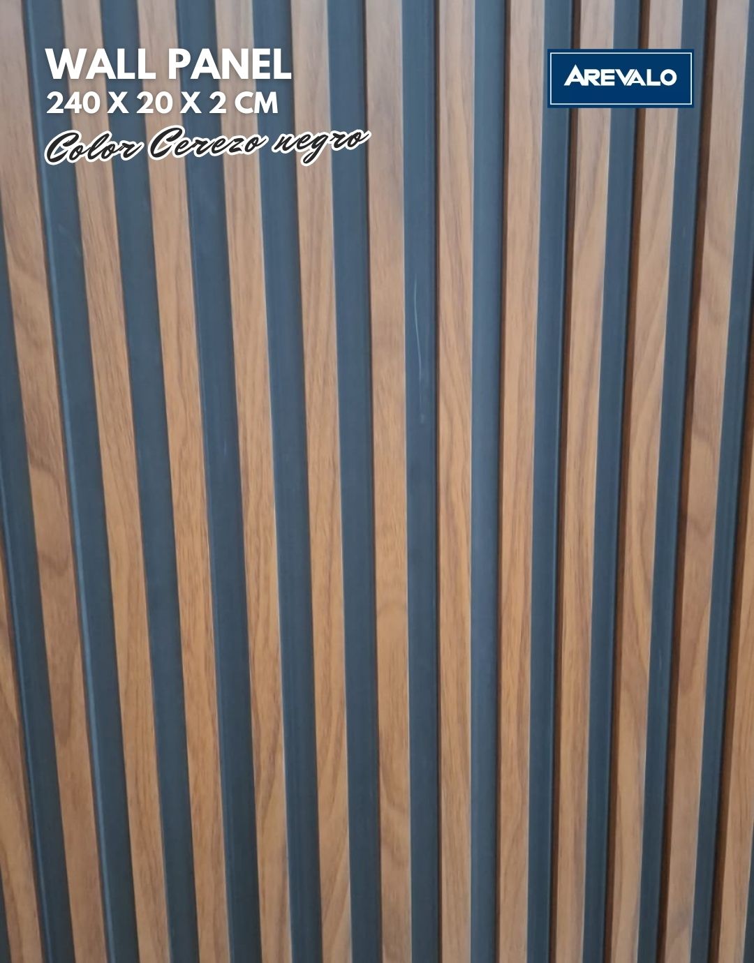 Wall Panel – Revestimiento Arevalo Color Cerezo Negro