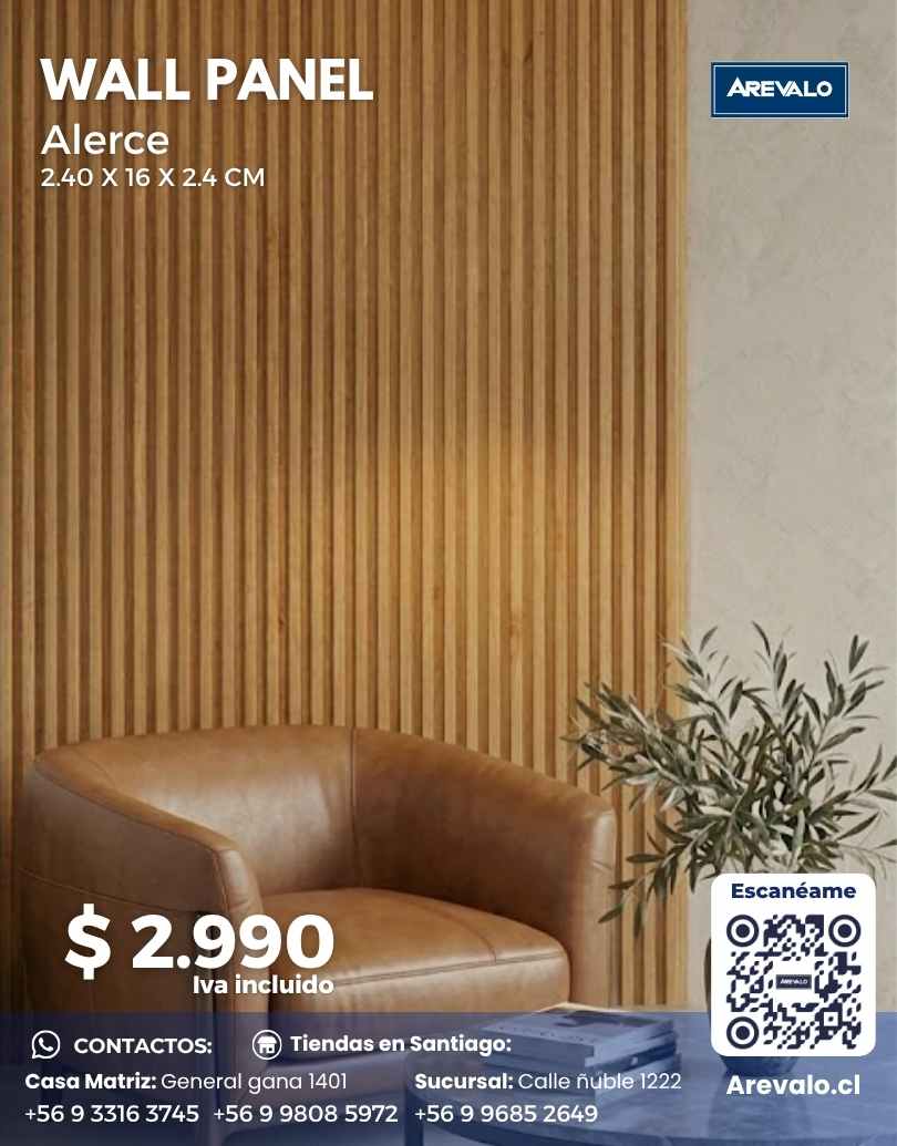 Wall Panel – Revestimiento Arevalo Color Alerce - Imagen 3