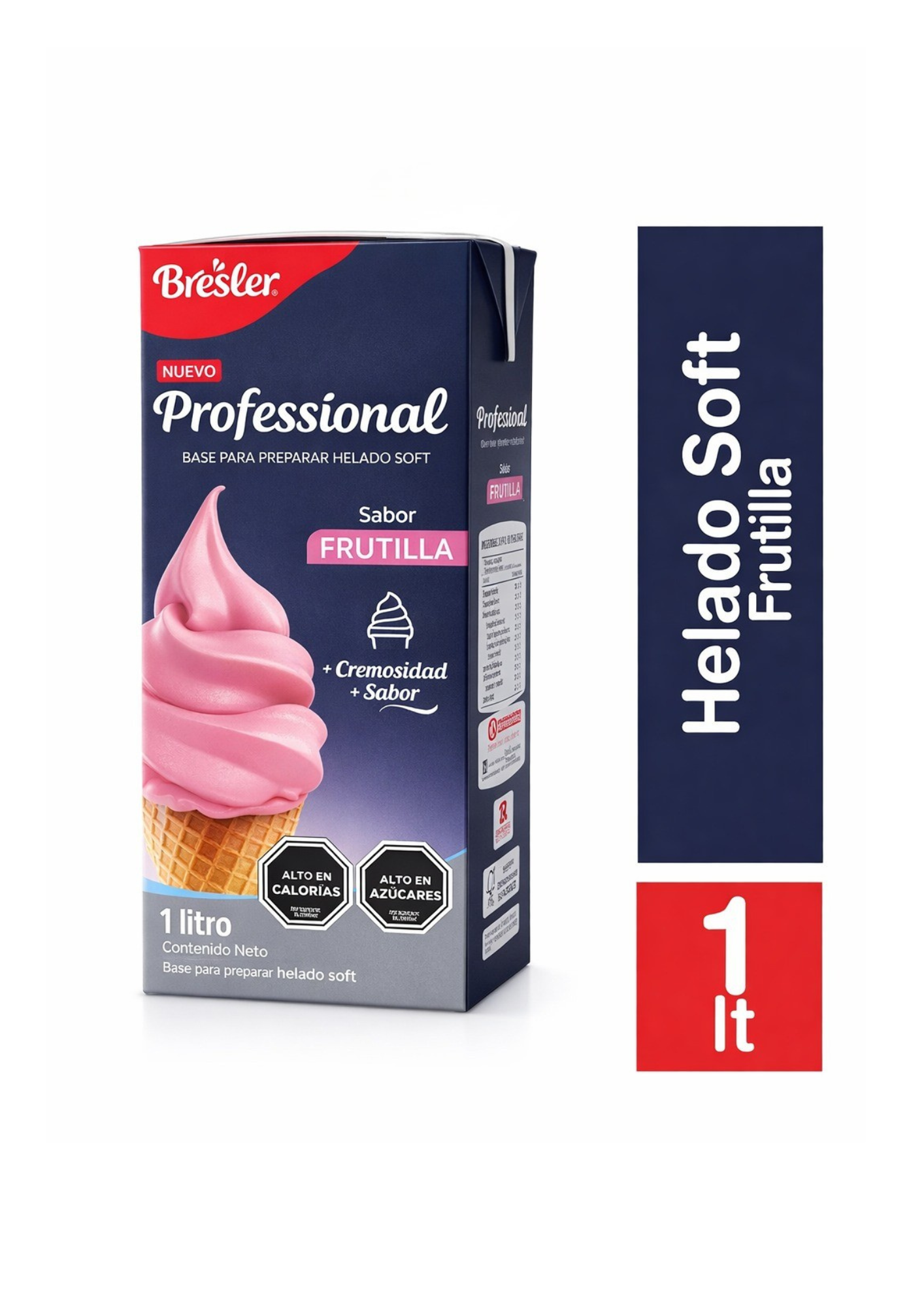 Base para helados Soft Bresler Frutilla