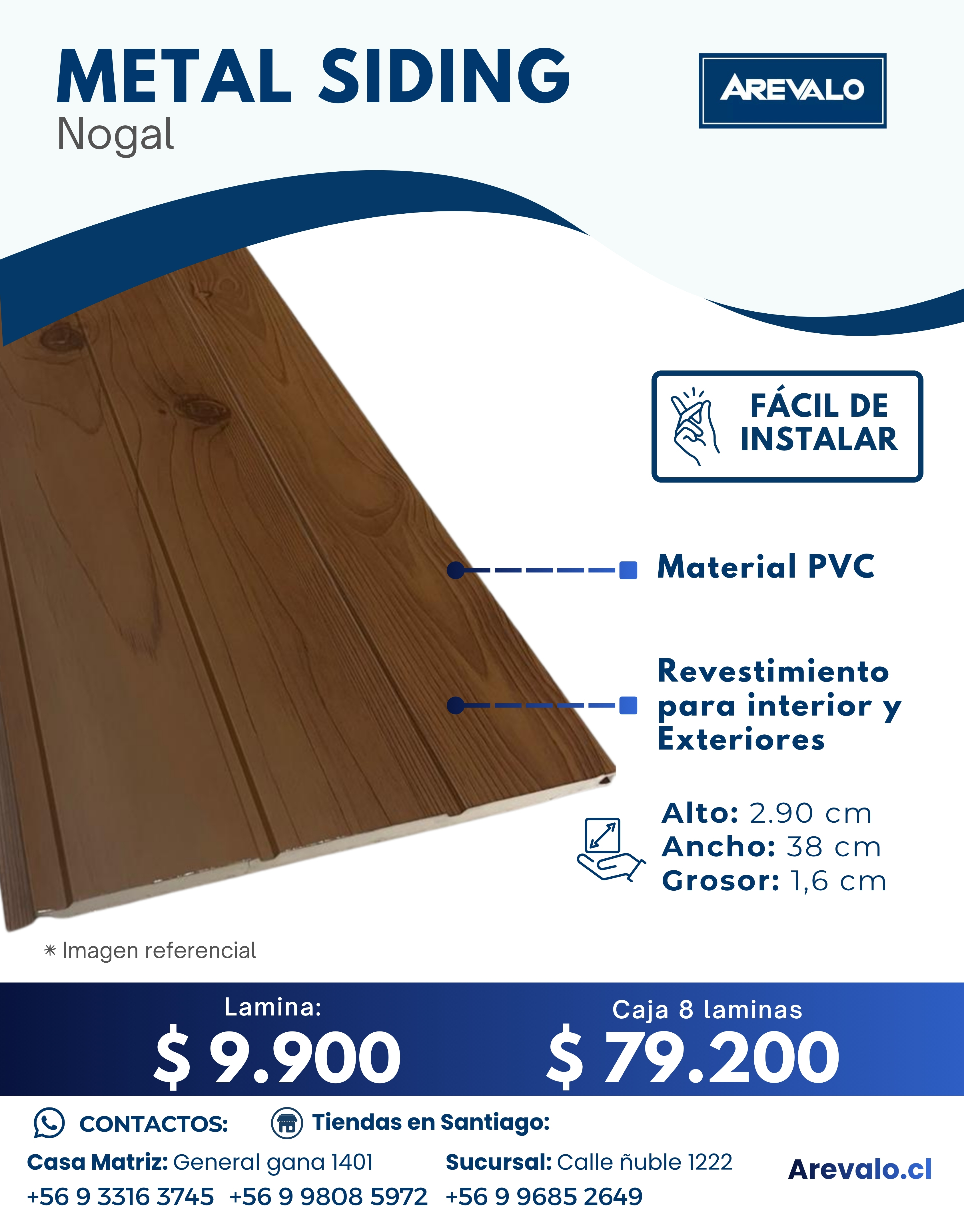 Metal Siding Color Nogal