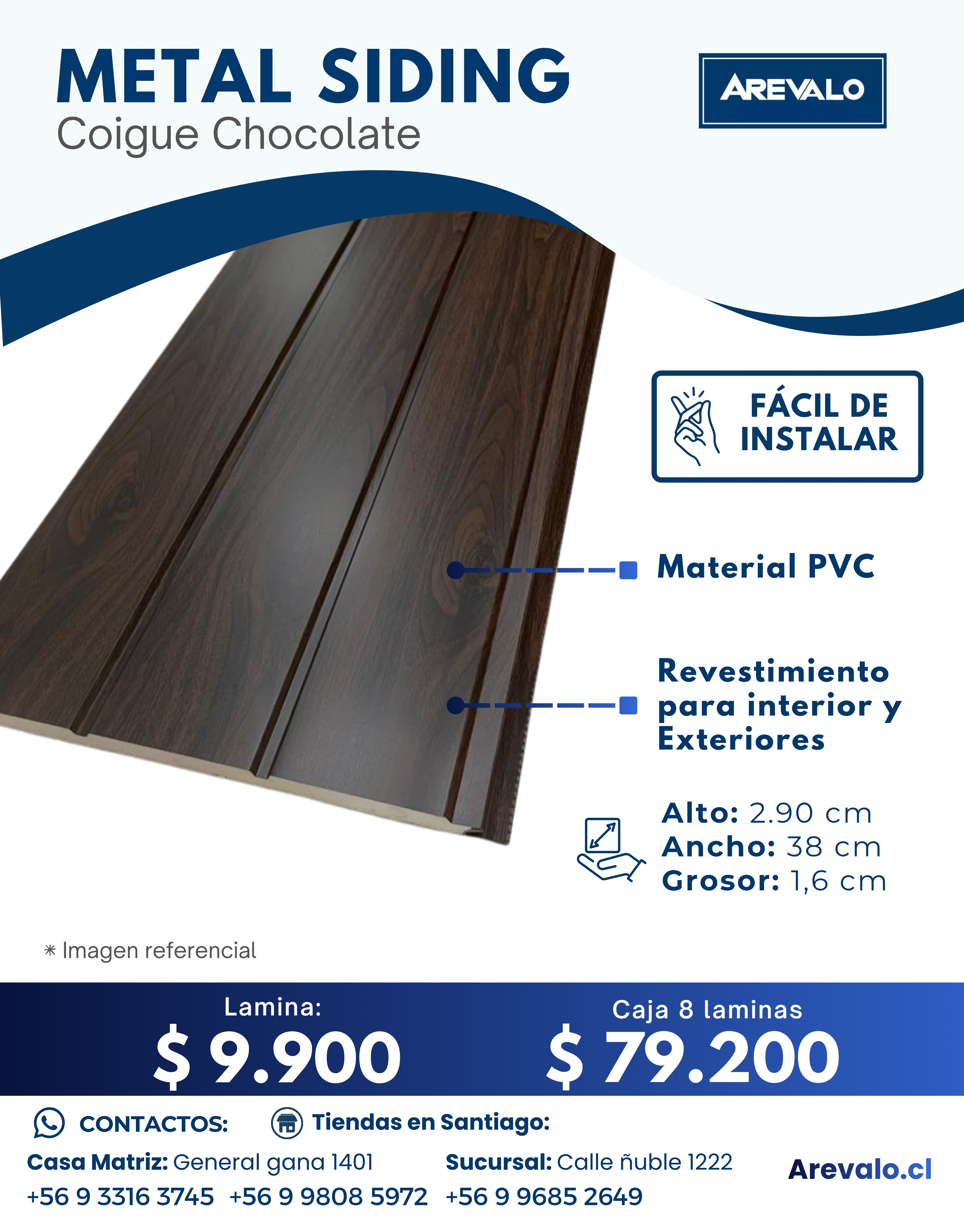 Metal Siding Color Coigue Chocolate