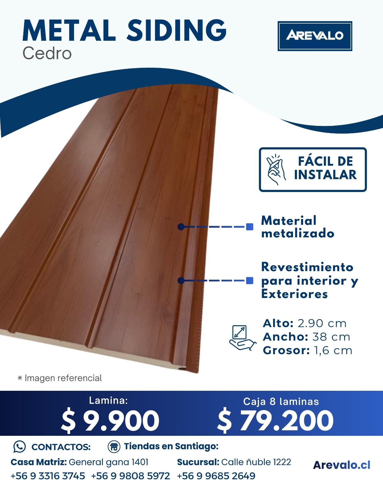 Metal Siding Color Cedro