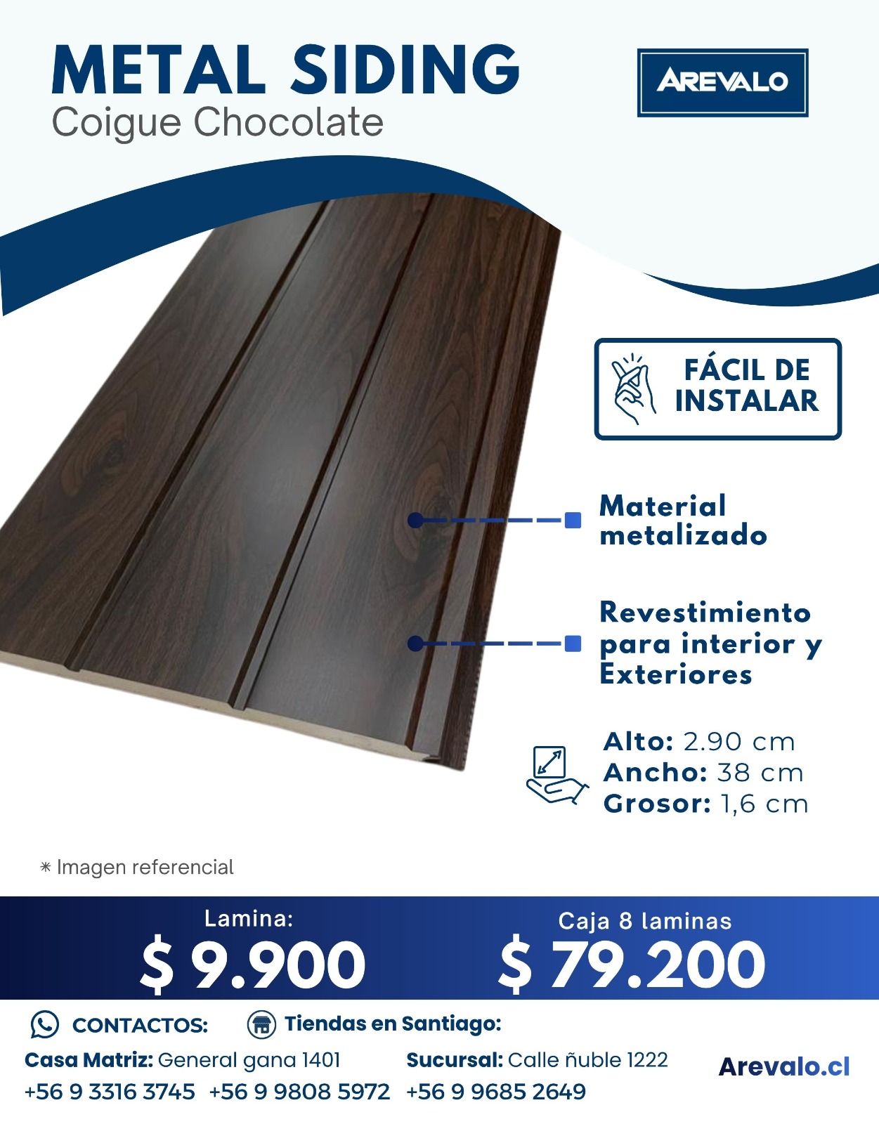Metal Siding Color Coigue Chocolate