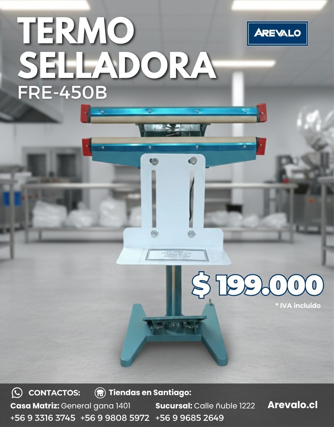 Selladora de Bolsa Pedestal Fre-450X2 - Imagen 5